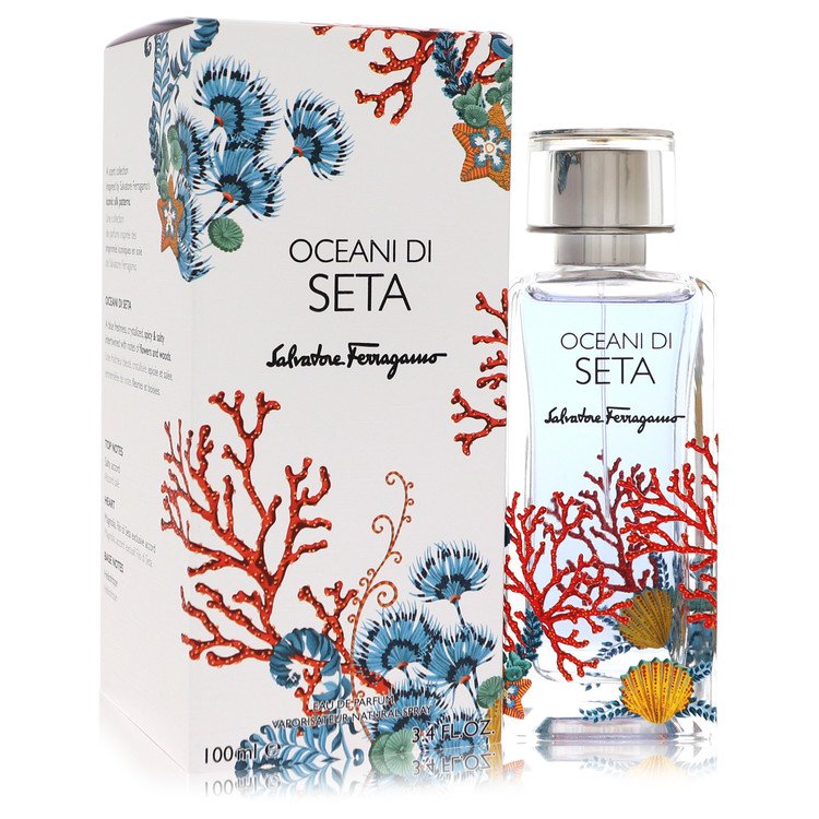 Oceani Di Seta by Salvatore Ferragamo Eau De Parfum Spray (Unisex) 3.4 oz Oceani Di Seta by Salvatore Ferragamo Eau De Parfum Spray (Unisex) 3.4 oz